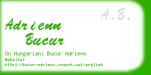 adrienn bucur business card